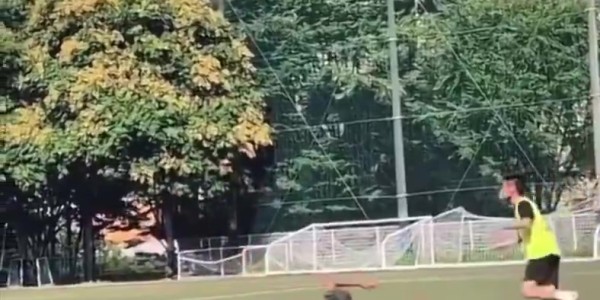 🤯这谁顶得住？2m21的文班尝试倒挂金钩射门失败 摔了个屁股墩