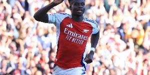 九游体育-萨卡生涯英超参与进球达到98球，超越吉鲁在枪手效力时期数据